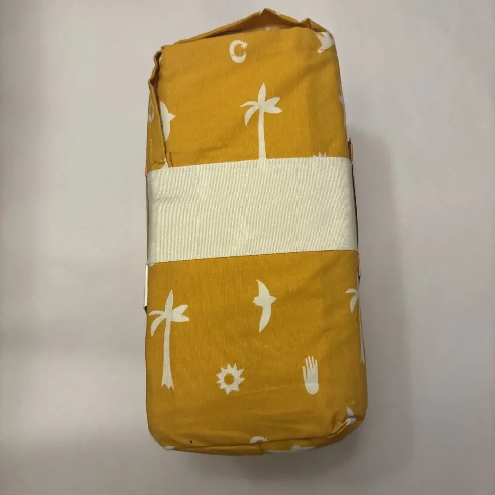 Opalhouse Jungalow Fitted Sheet Twin Mustard Yellow Cotton Percale